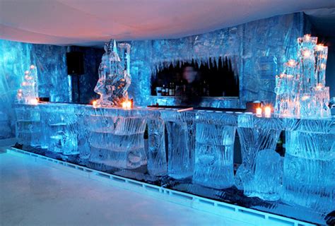 Step into a realm of ice and magic at the ice lounge in Reykjavik.